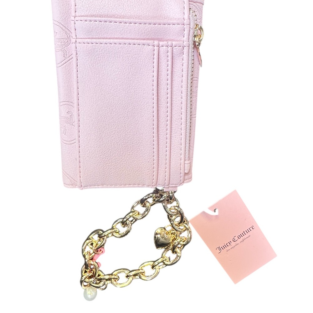 Juicy Couture Pink and Gold Key Card Holder